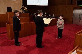 写真：表彰式の様子