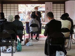 写真：流山俳句協会会長の北川昭久さん