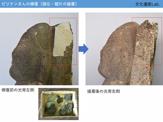 写真：修復の様子