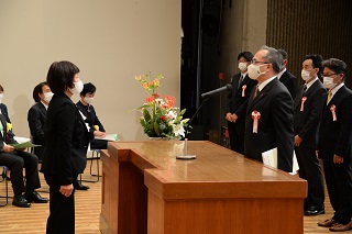 写真：代表の石井さんのあいさつ