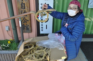 写真：お正月の輪飾り