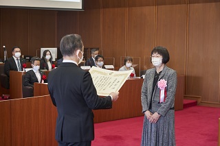 写真：表彰式の様子