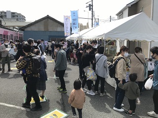 姉妹都市の会場