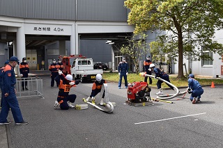 訓練開始の様子