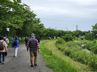 大堀川ウォークの様子