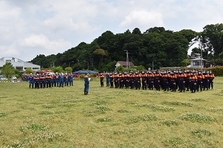 令和4年度消防団夏季訓練