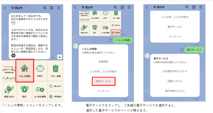 電子サービスの使い方