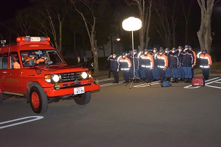 車列行進の様子