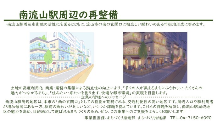 南流山駅周辺市街地再整備事業