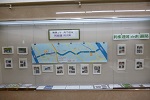 令和5年4月23日まで、森の図書館ギャラリーガラスケース展示で「地図と写真で巡る利根運河大師」が開催されています。