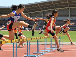 陸上競技大会の様子