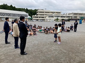 子どもたちからお礼の挨拶