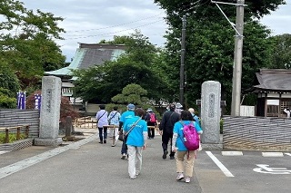 歴史散策の様子