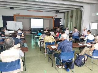 樹木保全の講演会のようす