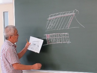 飯田信義さんの切り絵講座「切り絵で描く流山」