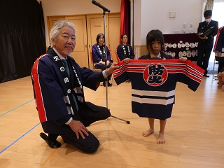 幼年消防クラブ結成式