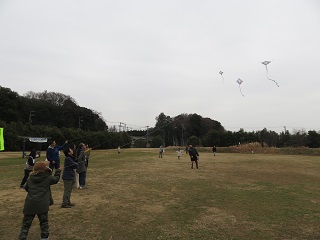 たこあげ大会の様子