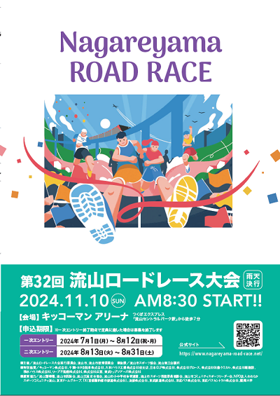 第30回流山ロードレース大会　募集要項