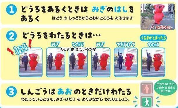 どうろを歩く時のおやくそく