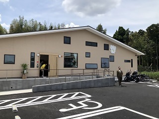 建設された児童発達支援センターの外観