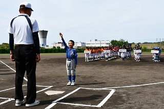 選手宣誓のようす