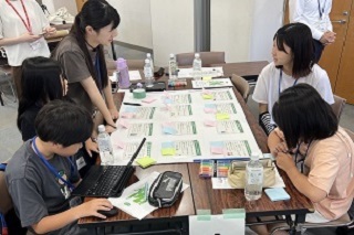 グループでテーマを考えている様子