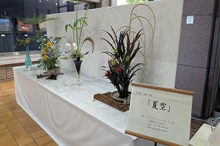 四季の花々展「夏空」展示の様子1