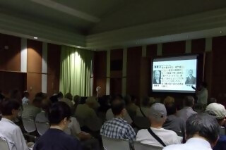 令和7年8月3日、森の図書館で教養講座「戦後80周年記念　終戦に導いた郷土の偉人　流山と鈴木貫太郎」が開催されました。