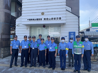 南流山駅ロータリー周辺街頭啓発