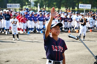 選手宣誓のようす
