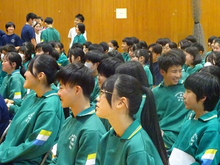 南部中の生徒たち