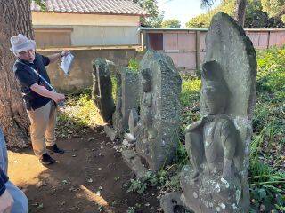 学芸員と歩く利根運河　利根運河周辺の庚申塔巡り（R7秋）