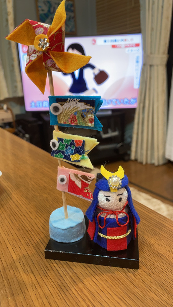 ペットボトルキャップで五月人形づくり