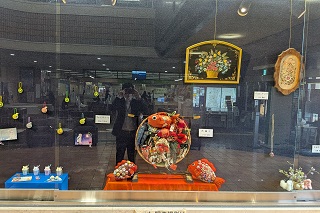 手工芸部作品展の様子