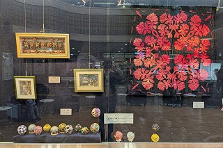 手工芸部作品展の様子