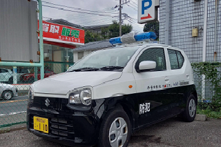 流山市民安全パトロール隊　「電話de詐欺」防止街頭啓発