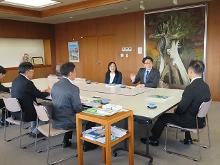 流山市合唱連盟表敬訪問