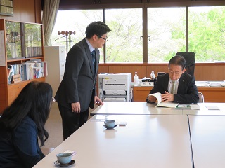 流山市合唱連盟表敬訪問