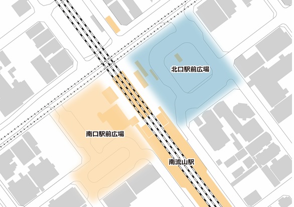 駅前広場位置図