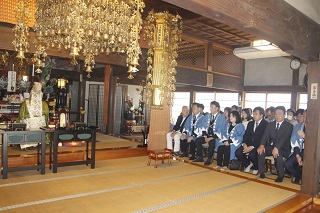 近藤勇忌法要の様子