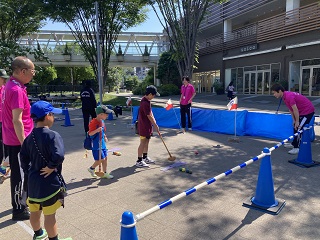 軽スポーツ体験の様子