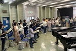 合唱連盟記念演奏会の合同練習の様子