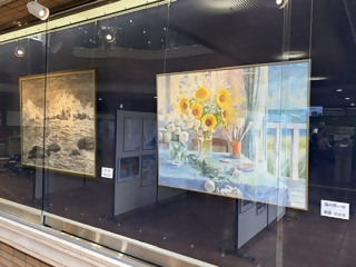 流山市美術家協会委会員作品展、開催の様子