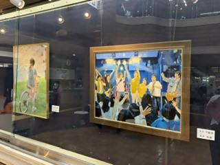 流山市美術家協会委会員作品展、開催の様子