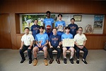 江戸川大学男子バスケットボール部表敬訪問