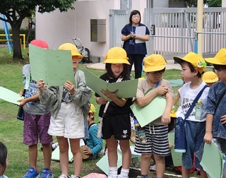 幼保小しゃぼん玉交流