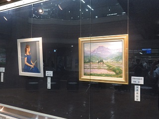 流山市展受賞作品展開催の様子