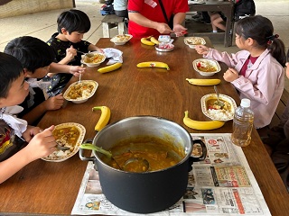 「Let's 火おこし!! in 手賀の丘」の様子