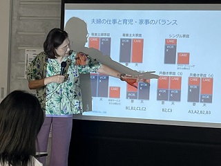 夫婦の育児家事のバランスについてのお話の様子