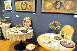 講師の作品も展示